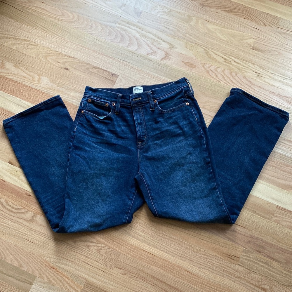 J.Crew Jeans petite curvy full length demi boot 30P.